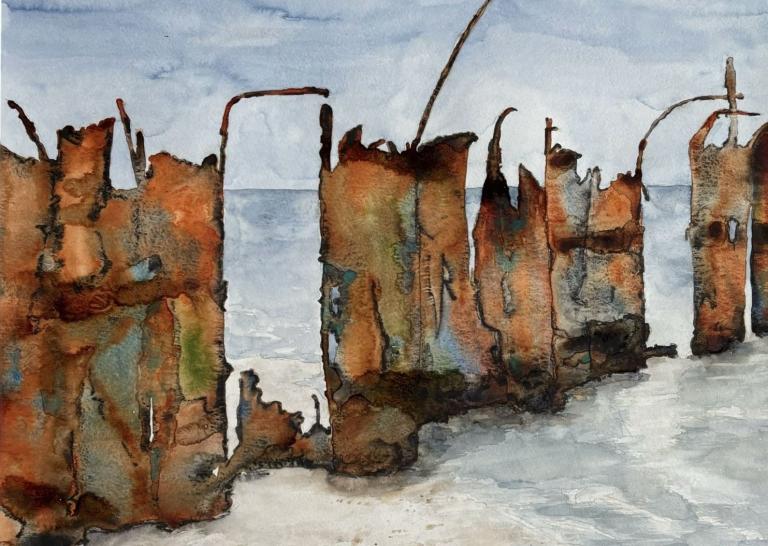 Birgit Rühmann Sylt Aquarell