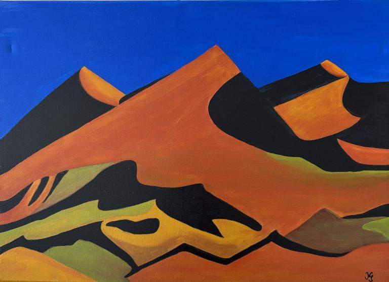 Karin Stein Wüste Namib Acryl