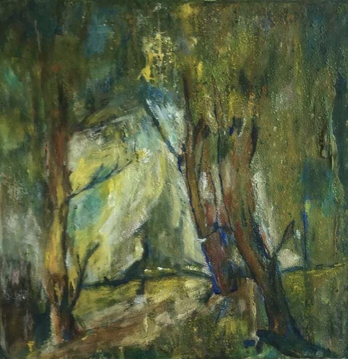 Marianne Werner Lichtung Acryl und Pigmente